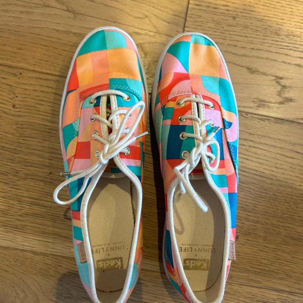 Limited edition, triple decker platform Keds.